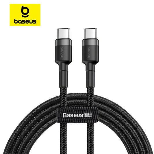 Baseus 100W USB C To USB Type C Cable For iPhone 15 Plus Pro max USB C PD Fast Charger Cord USB-C Type-c Cable For Macbook Pro Pi-Mart