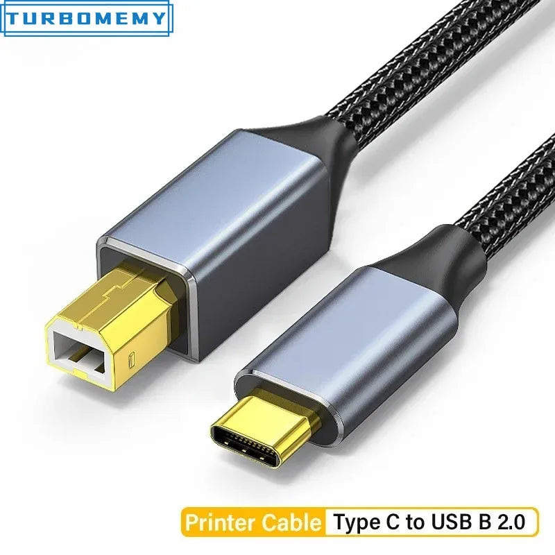 USB C to USB B 2.0 Printer Cable Electronic Organ Cable Type C USB B for Computer Laptop Phone to Fax Machine Scanner Universal Pi-Mart