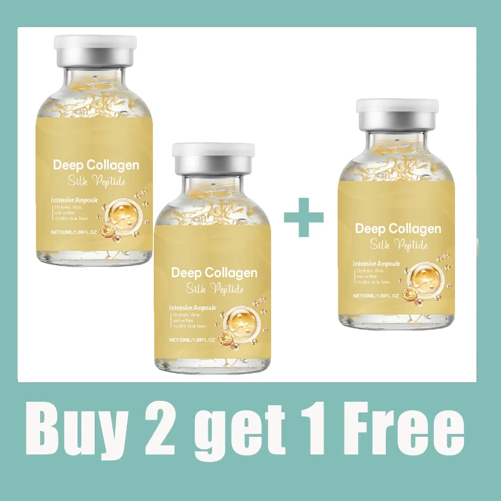 Silk Peptide Ampoule | Anti-Aging Serum with Collagen & 30 Peptide Complex for Intensive Lifting, Skin Tightening & Firming Pi-Mart