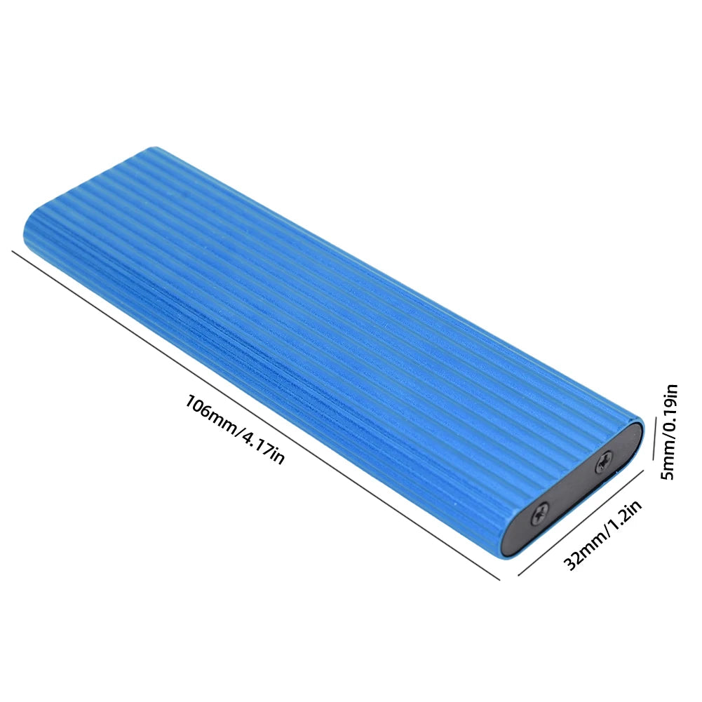 USB3.1 M.2 SSD Enclosure Mobile Case Supports NVME Protocol To Type-C Solid Metal External Hard Disk Case Laptop Phone SSD Pi-Mart