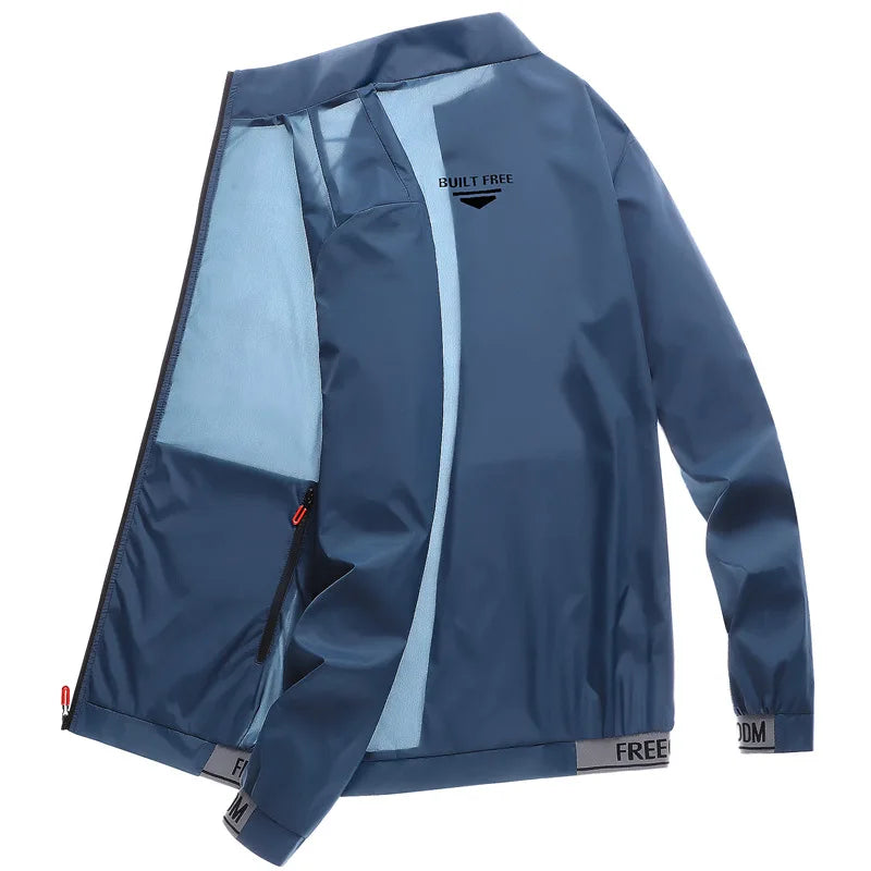 Men's sun protection clothes for summer ultra-thin breathable ice silk trendy fashion UV resistant air conditioning jacket jacke LadyShow.Store