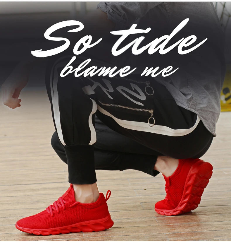 Breathable Men's Sneaker Casual Antiskid and Wear-resistant Jogging Men Sport Shoes Hot Sale Light Man Running Comfortable Pi-Mart
