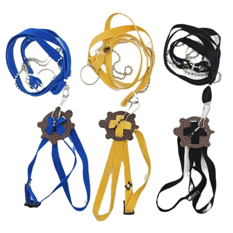 Turtle Traction Belt Control Rope Training Belt Outdoor Walking Leash  Harness Reptile Leash Pet Supplies PU Leather Pi-Mart