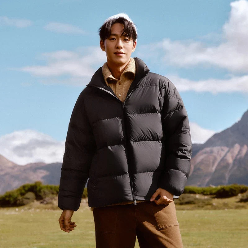 Semir Down Jacket Men Winter Three-proof Windproof Waterproof Stain Resistant Thick Stand Collar Puffer Coat Lightweight Warm LadyShow.Store