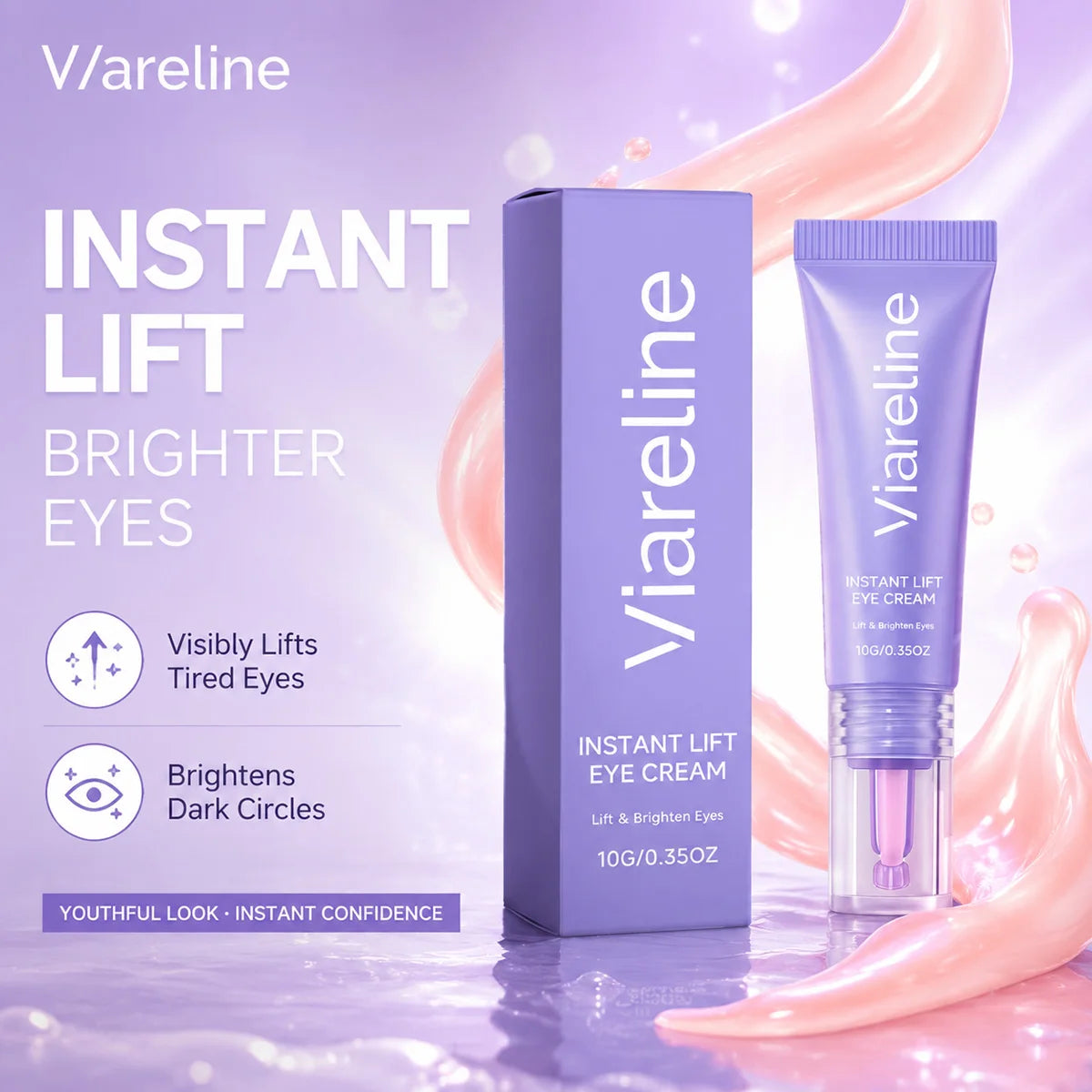 Instant Lift Eye Cream Collagen Eye Brightening Moisturizer Hydrating Under Eye Care For Dark Circles Dryness Eye Skin Care Pi-Mart