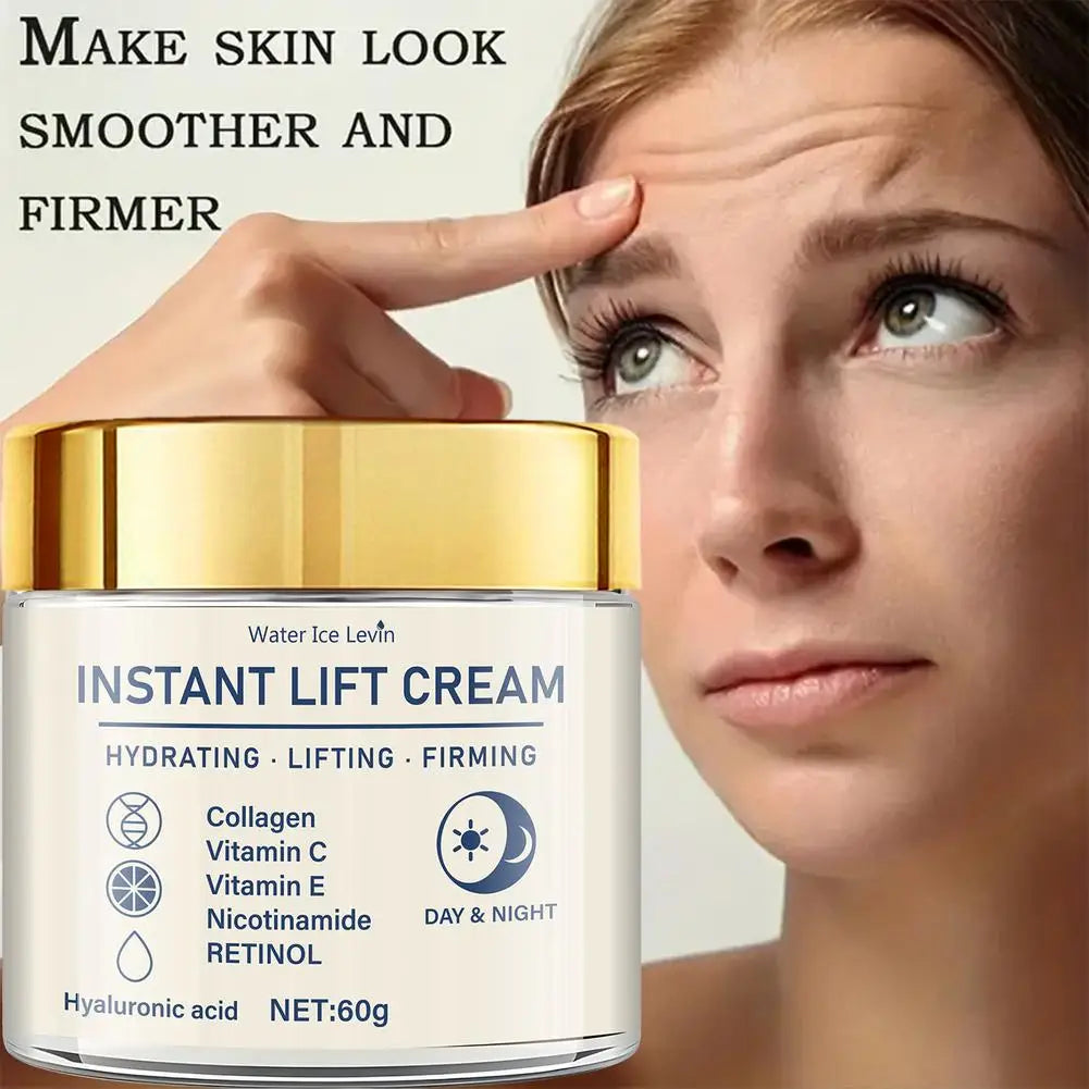 60g Firming Face Cream Collagen Moisturizer with Hyaluronic Acid, Niacinamide,Retinol, Moisturizing Firming Tightening Skincare Pi-Mart