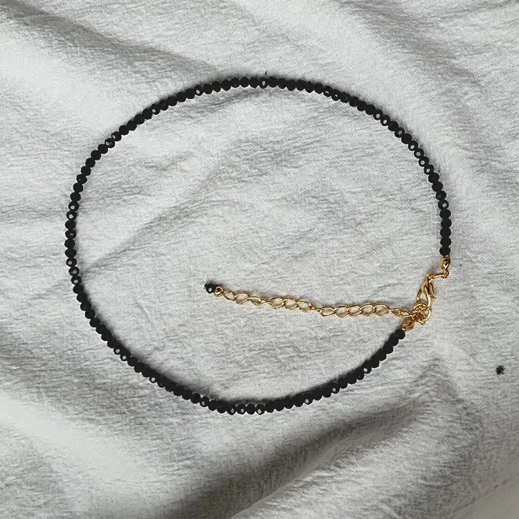 Fashion Brand Simple Black Beads Short Necklace Femme Ladies Choker For Women Party Jewelry Pi-Mart