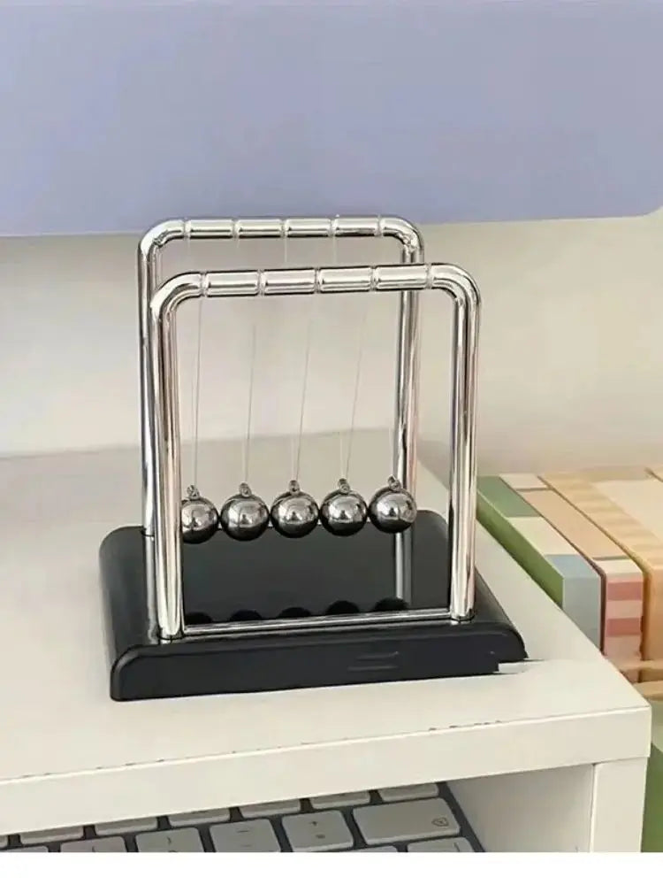 Newton's Cradle Balance Steel Ball Teaching Supplies Physics Science Pendulum Desktop Toys Stress Relief Gifts Home Decoration Pi-Mart