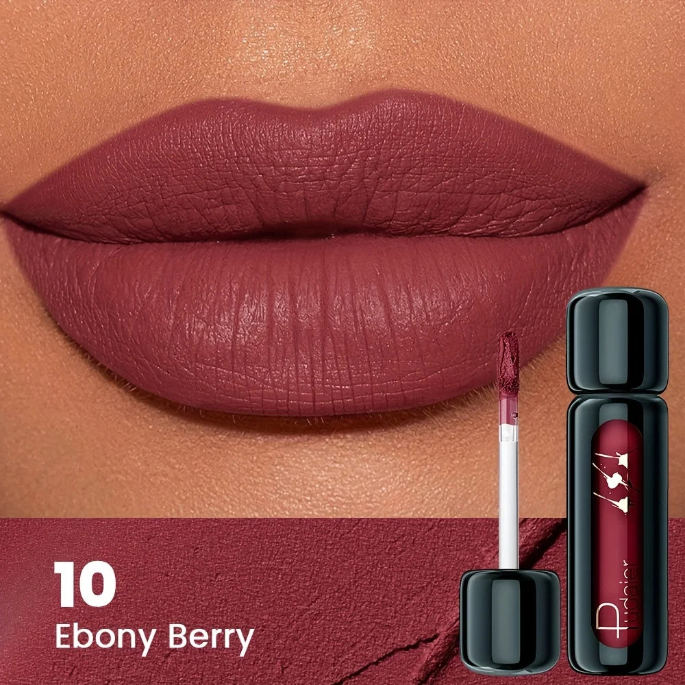 1pc Matte Velvet Lip Gloss, Highly Saturated Liquid Lip Mud, Non-Stick Long Lasting, All Skin Tones Compatible,Mother's Day Gift LadyShow.Store