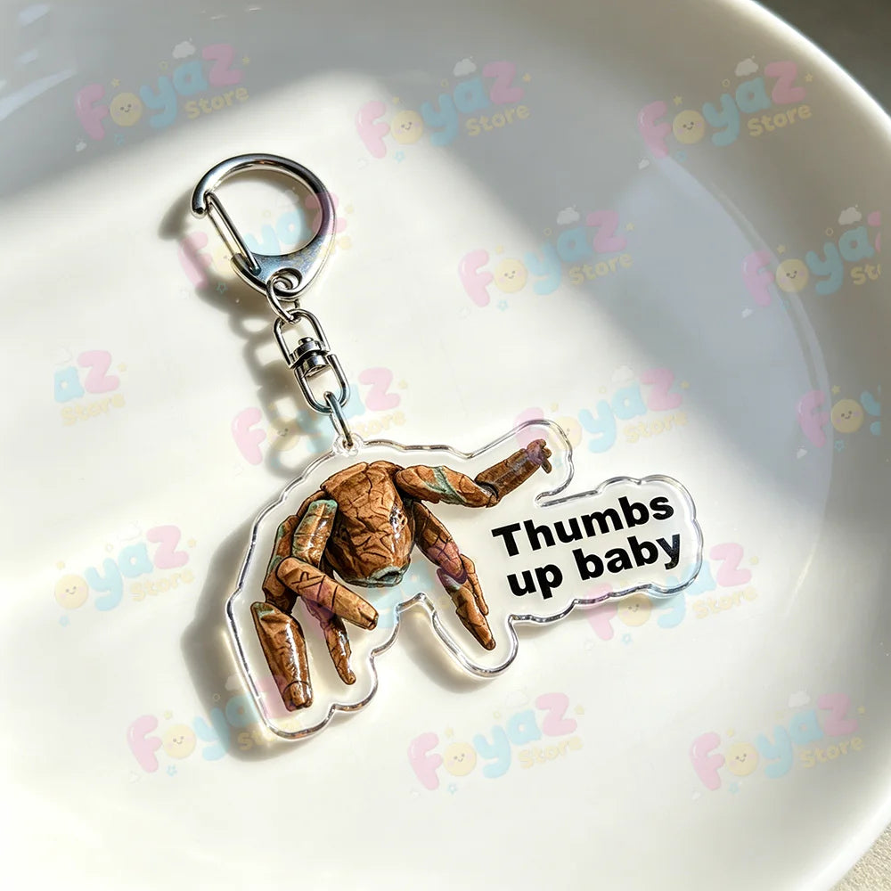 Rocky Amaze Amaze Keychains for Accessories Bag Charm Project Hail Mary Mission Crest Keyrings Jewelry Fans Gifts Pi-Mart