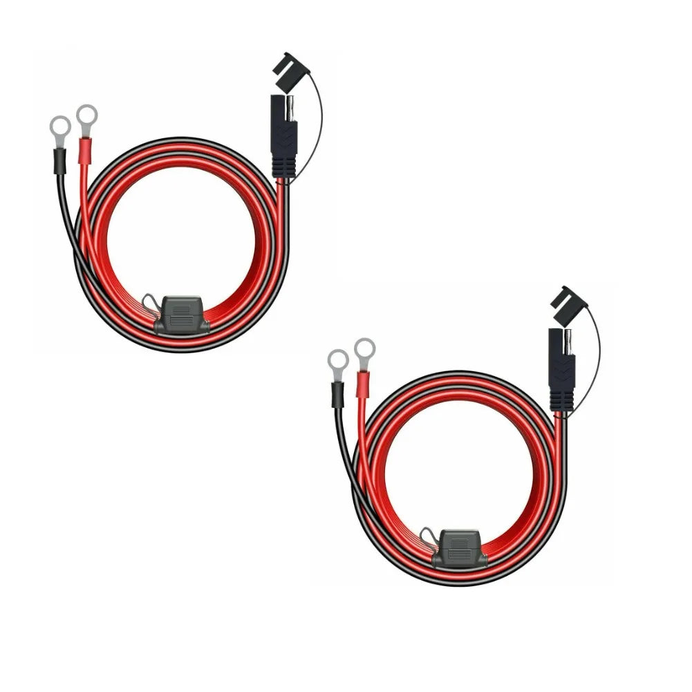 Charger Cable For Motorcycle Battery Terminal To SAE Quick Extension Cable With 10A Fuse O Connector Battery Charger Adapter Pi-Mart