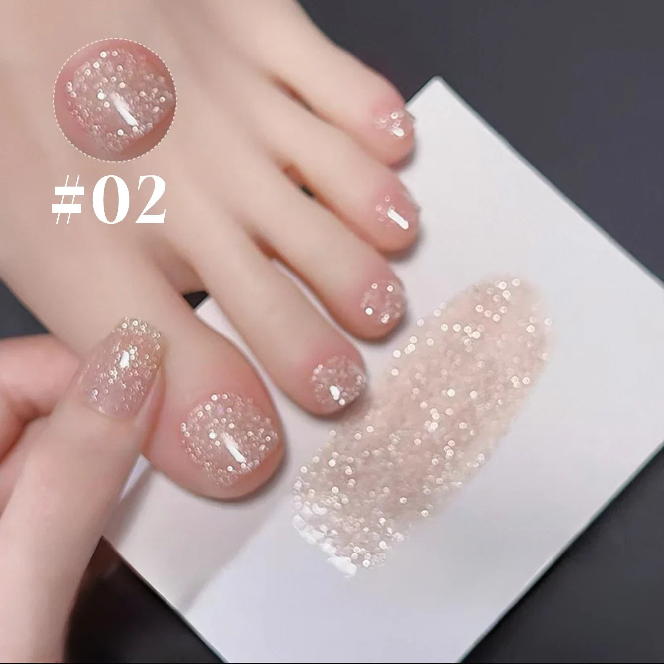 SHAKA 1-8pcs Popular Versatile Whitening Pink Green Blue Bling Gel Super Glitter Water Light Broken Diamond Gel Nail Polish Tri Light Beauty