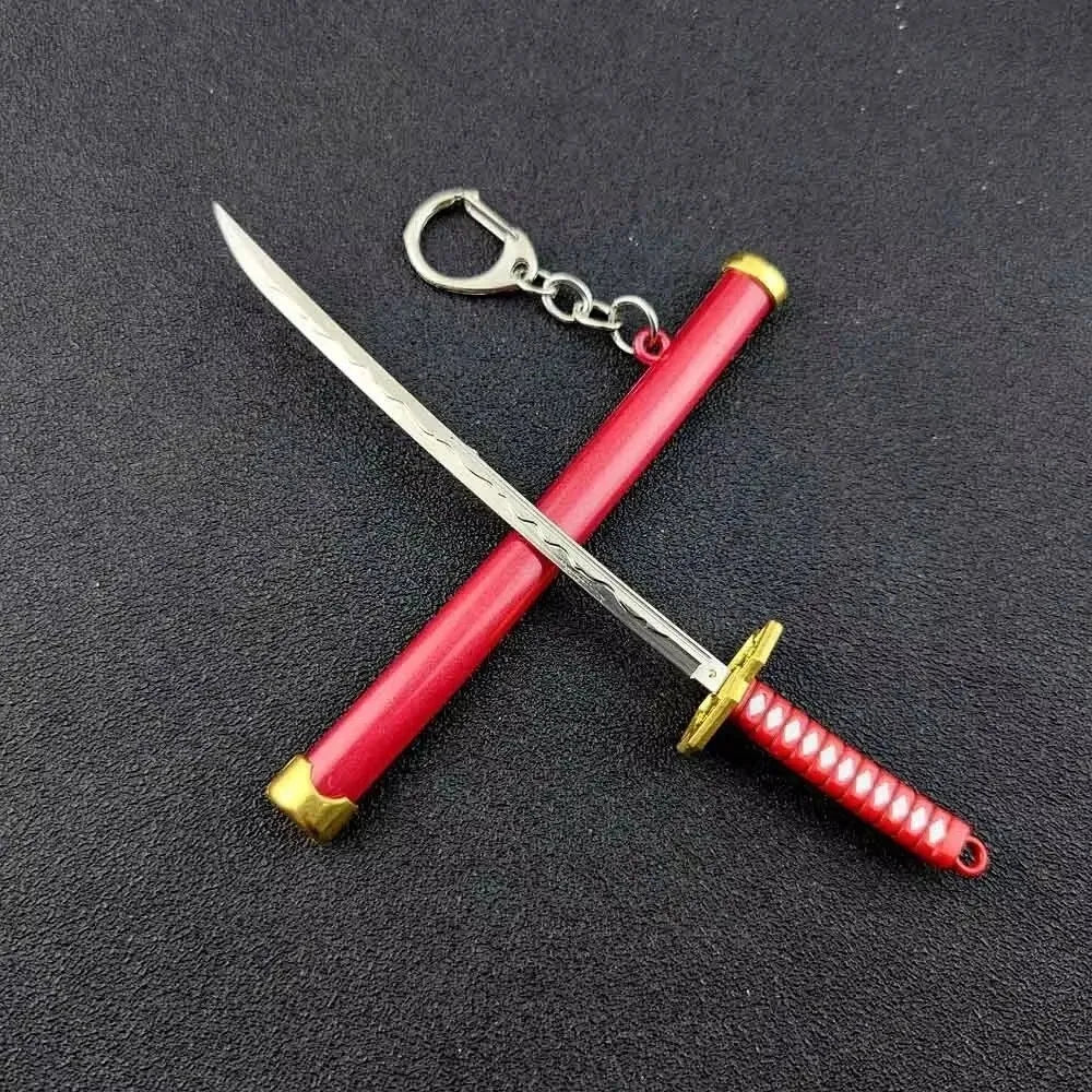 Mini Samurai Sword Keychain Anime Scabbard Key Ring Katana Buckle Key Chain for Men Women Cosplay Toy Jewelry Gift Pi-Mart