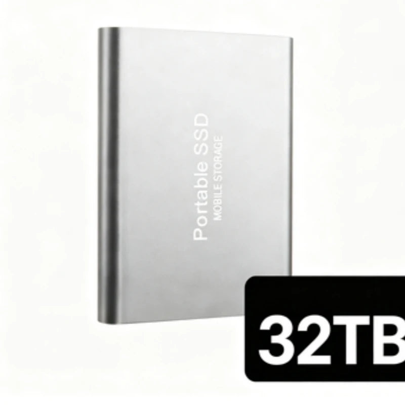 Portable External SSD, 1TB-16TB Large Capacity USB3.1 High Speed Solid State Drive, Lightweight Storage for Laptop, Desktop, Mac Pi-Mart