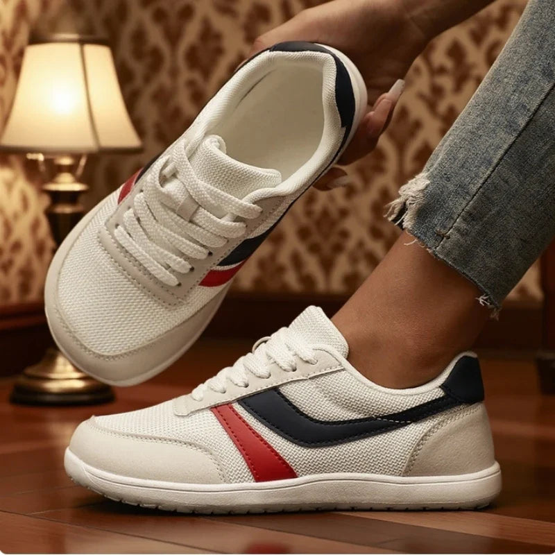 Women's Sneakers Barefoot Casual Wide Last Fashionable Canvas Flat Board Shoe 2025 New Wide Toe Breathable Mesh Running Shoes LadyShow.Store