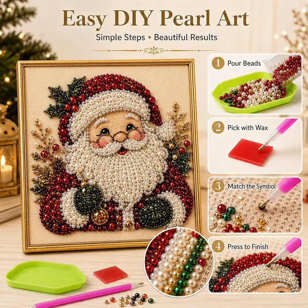 Originality Diamond-Painting Kit Holiday Pearl Diamond-Painting Art DIY Assembly Craft Activity Home Decor Christmas Gifts Pi-Mart