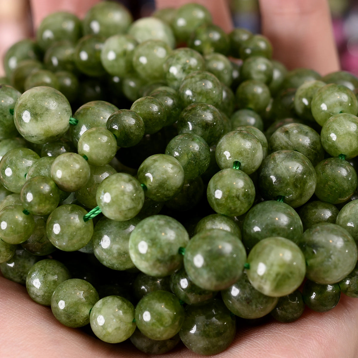 Natural Stone Beads Lava Jaspers Tiger Eye Quartz Agates Round Loose Beads for Jewelry Making DIY Bracelet Accessories 4-12MM Pi-Mart