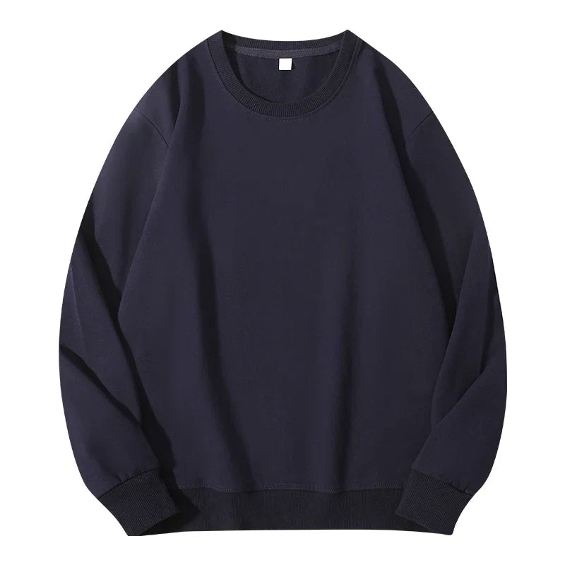 Autumn O-Neck Cotton Women's Sweatshirt Hoodies Basic Loose Casual Women Pullover Solid Sweatshirt Ladies Tops Factory Wholesale LadyShow.Store