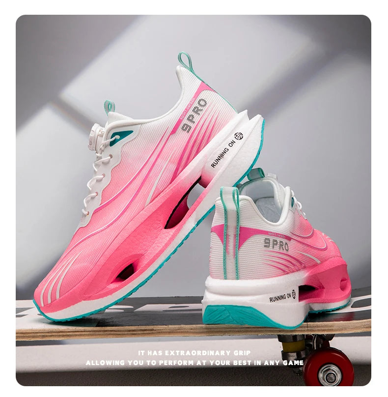 2026 Running Shoes Carbon Board Marathon Men Sports Breathable Lightweight Women's Comfortable Athletic Nonskid Casual Sneakers Pi-Mart