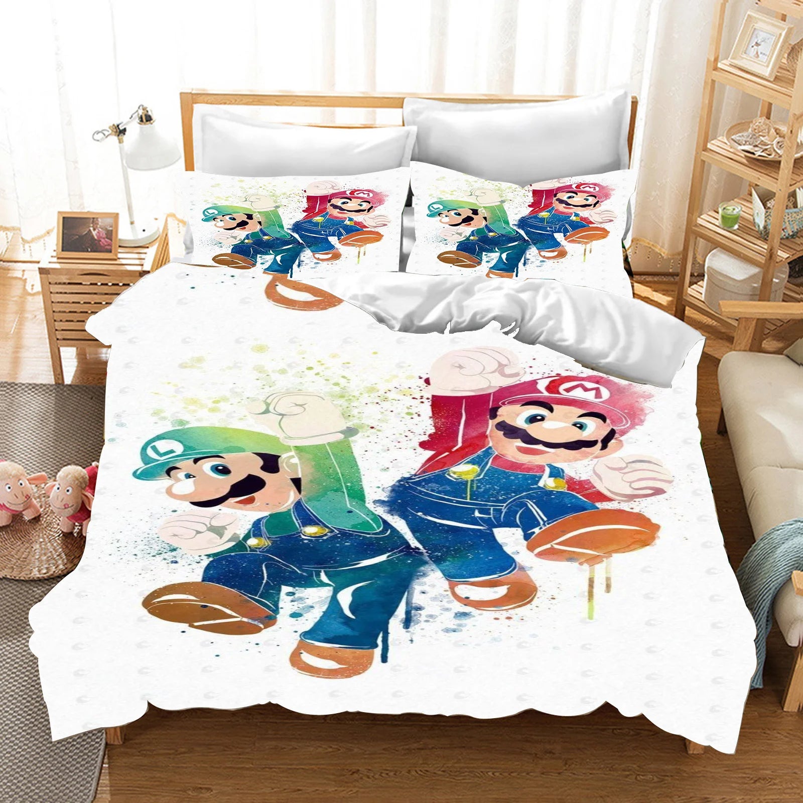 Anime Cartoon Duvet Cover 3D Printing Cute Children's Bedroom Set Polyester Adult Gift  2/3pcs Baby Bedding Pi-Mart