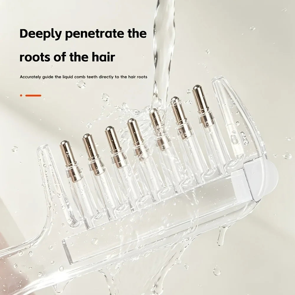 Scalp Applicator Liquid Comb Essential Oil Infusion Hair Comb Rolling Ball Scalp Massager  Essential  Applying Hair Styling Tool Pi-Mart