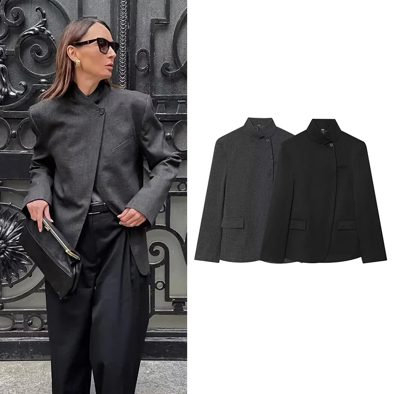 Tidalyf Women's 2026 New Autumn Office Blazers Chic Elegant Women Jackets Fashion Youth Travel Holiday Joker Streets Warm Coats LadyShow.Store