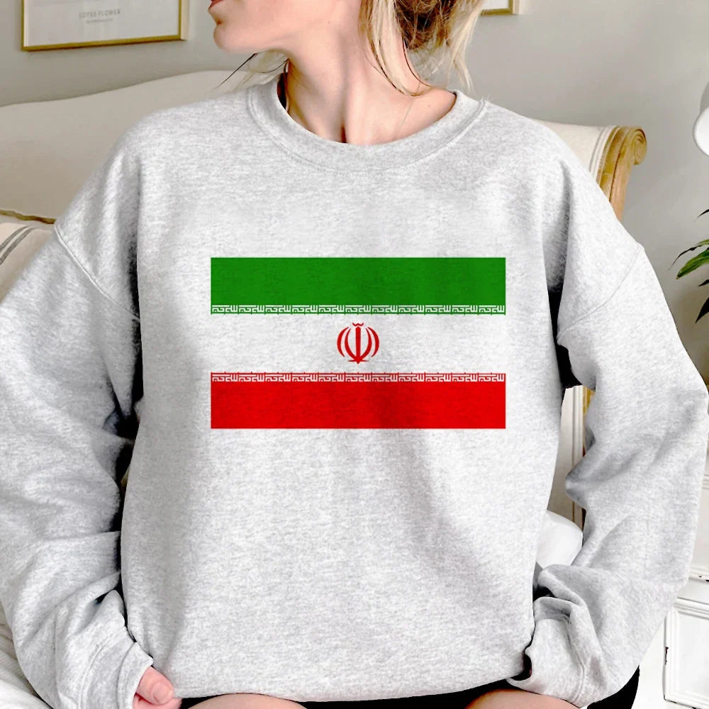 Iran hoodies women gothic 2023 Korean style aesthetic sweatshirts women vintage Pullover LadyShow.Store
