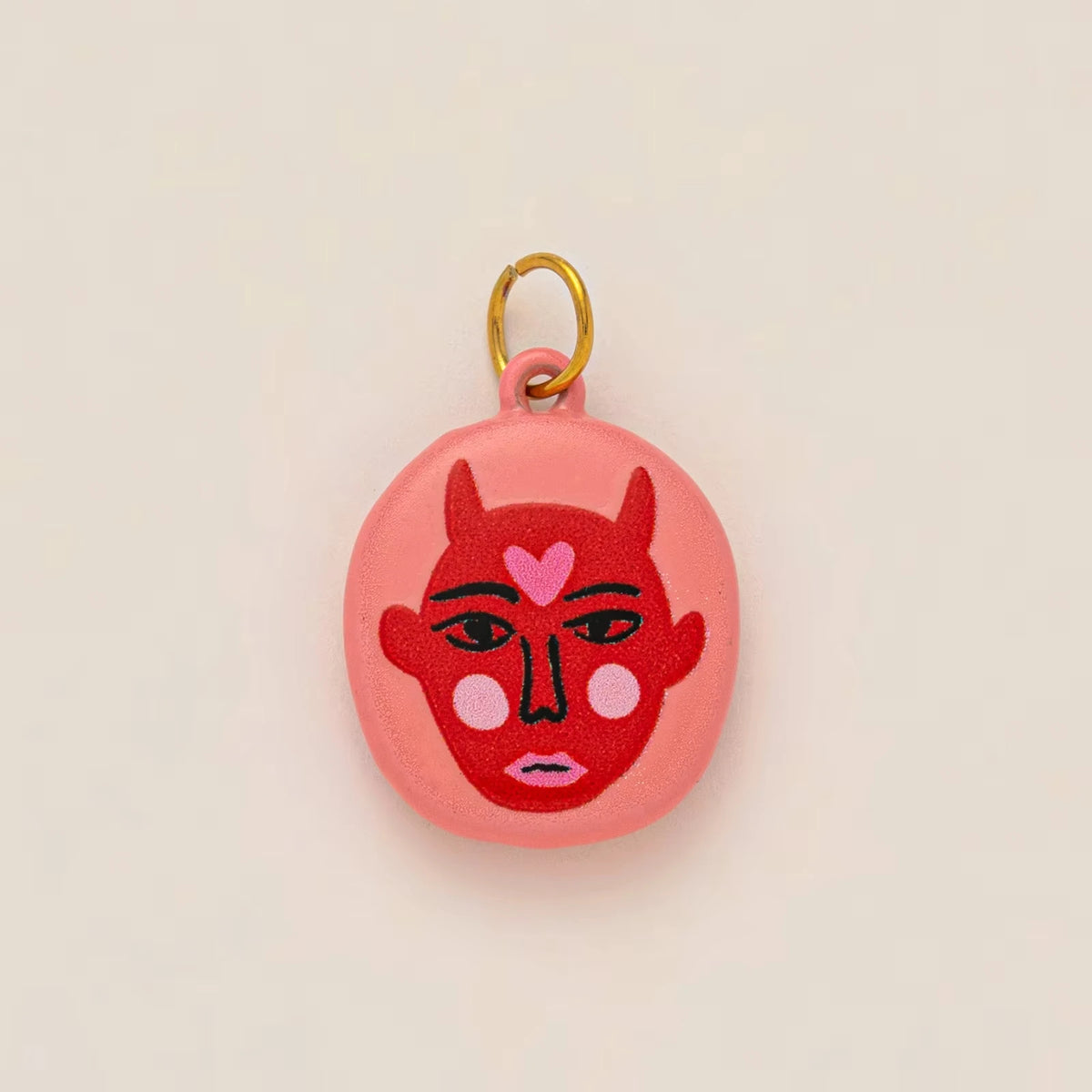 Colorful dopamine pendant necklace, heart-shaped sun, white dove, small snake, gold-plated and color preserving Pi-Mart