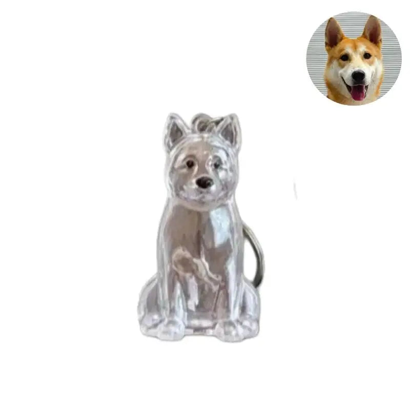 Diy Bag Charm Handmade Pet Hair Memorial Keychain Keepsake Pendant for Dog Fur - Personalized Pet Loss Gift for Dog Lovers Pi-Mart
