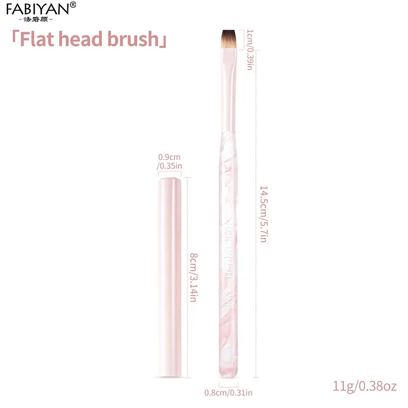 Nail Art Liner Brushes Elongated Lines Striping Drawing Painting Brushes For Manicure Beauty Salon Nails Products Manicure Tools Tri Light Beauty