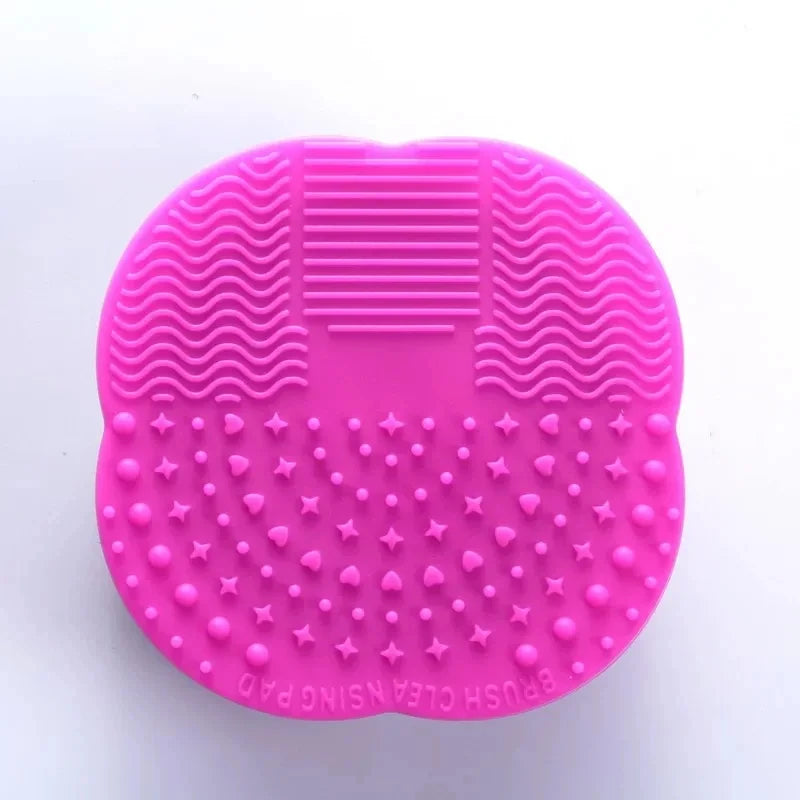 Silicone Makeup Brush Cleaner Folding Powder Puff Cleaning Bowl Eyeshadow Brushes Washing Soft Mat Beauty Tools Scrubber Box Pi-Mart
