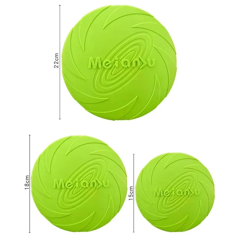 Pet Dog Flying Disk Toy Silicone Material Environmentally Friendly Anti-Chew Dog Puppy Interactive Training Pet Supplies E2 Pi-Mart