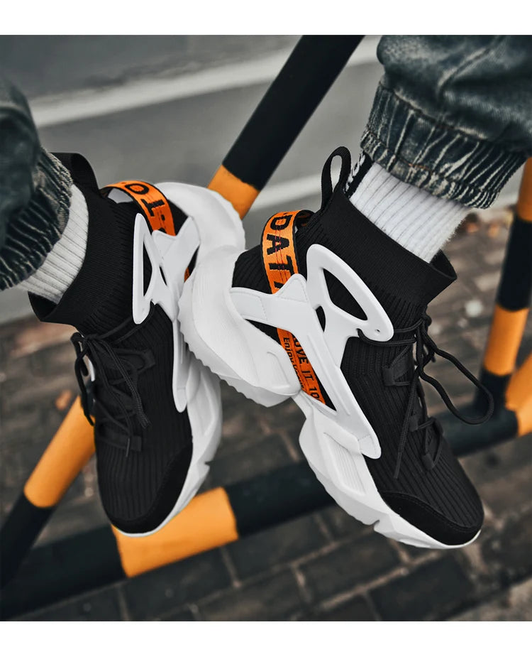 Men's Casual Sneakers Breathable Luxury Trainer Race Shoes Fashion Loafers Running Shoes for Male Pi-Mart