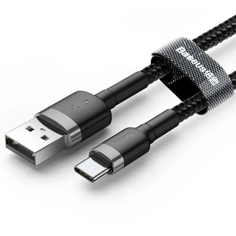 Baseus USB C Cable for oneplus 12 Quick Charge 3.0USB C Cable Fast Charging Cable Type C for Huawei Xiaomi 13 USB-C Charger Wire Pi-Mart