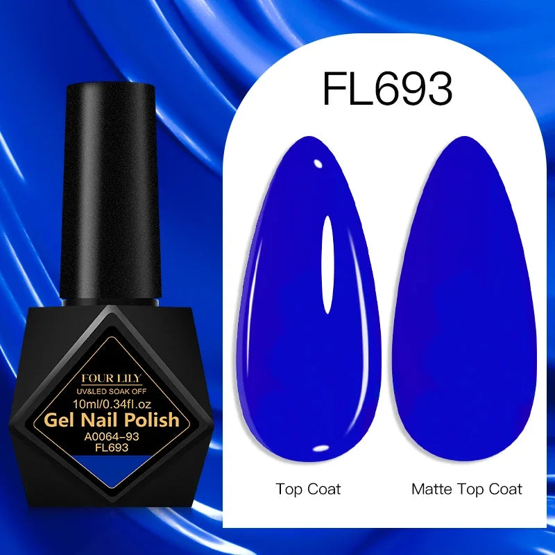 10ml Gel Nail Polish 162 Colors Nail Supplies Vernis Semi Permanent Nail Art Manicure Soak Off LED UV Gel Nail Varnishes Summer Tri Light Beauty