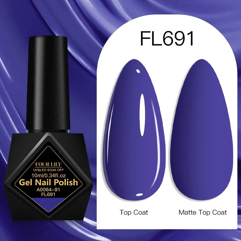 10ml Gel Nail Polish 162 Colors Nail Supplies Vernis Semi Permanent Nail Art Manicure Soak Off LED UV Gel Nail Varnishes Summer Tri Light Beauty