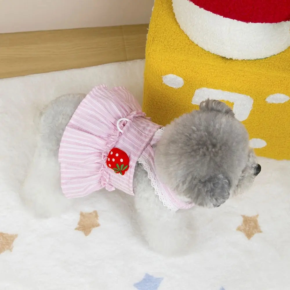 Pet Supplies Cute Dog Dress Breathable Thin Design Cat Princess Skirt Soft Pet Summer Clothes Kittens Pi-Mart
