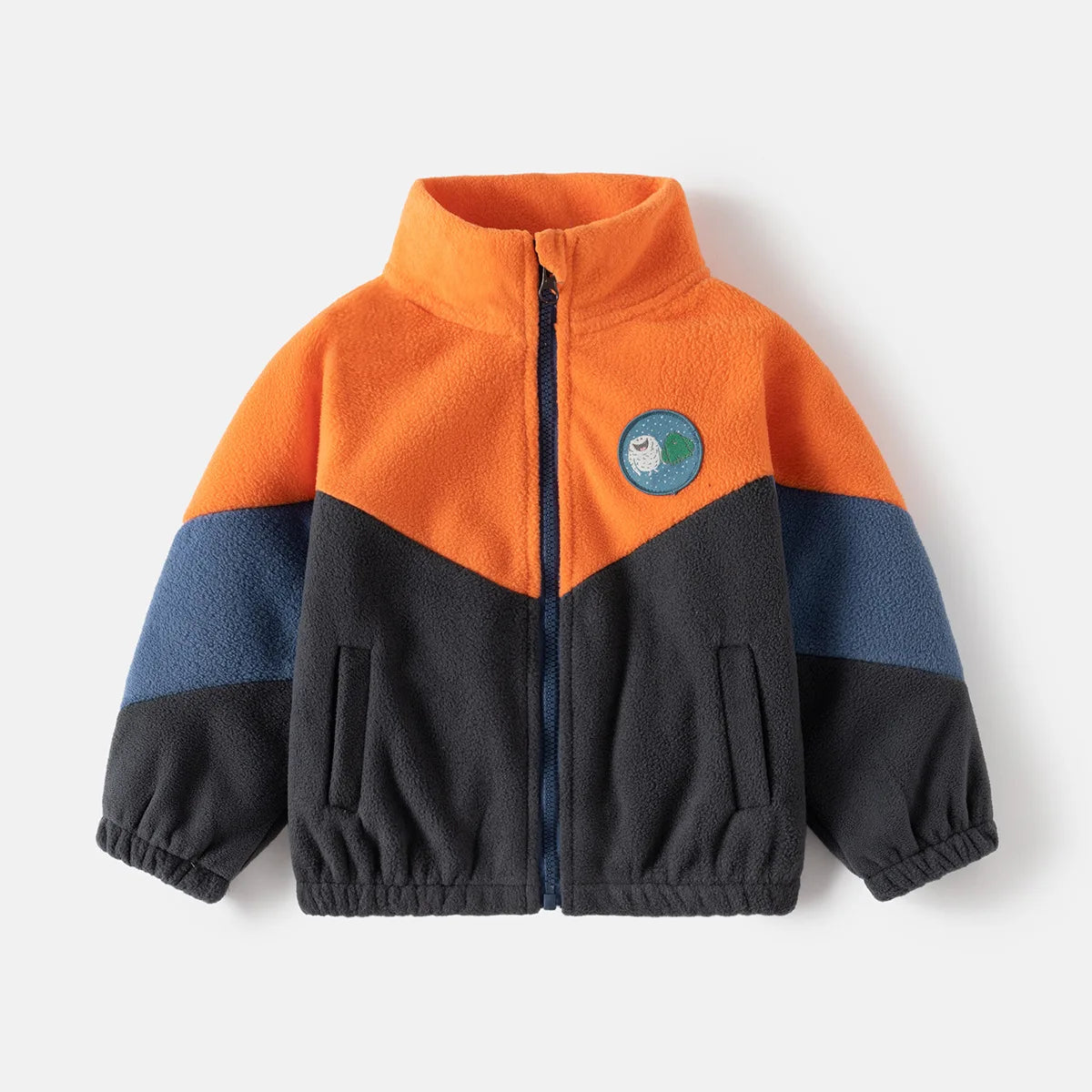 Ircomll New Children Boys Polar Fleece Jacket Autumn Winter Kids Coat Causal Toddler Stand Collar Zipper Outwear Boys Clothing Pi-Mart