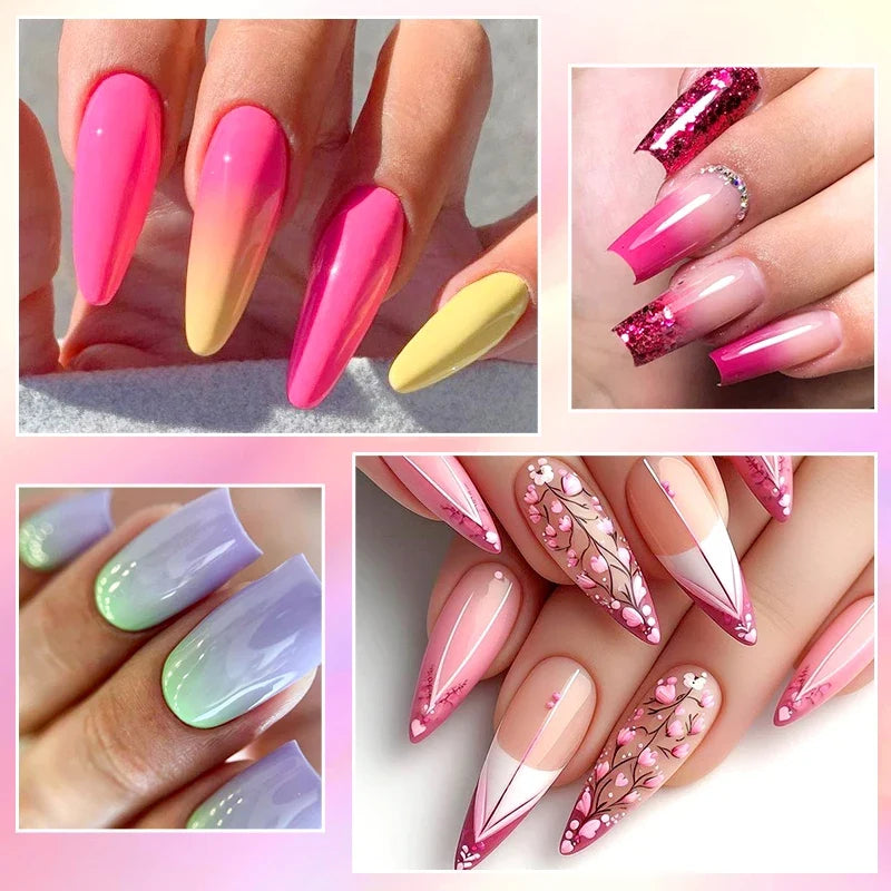 7pc Nail Gel Polish Set DIY Nail Art Design All For Decoration Soak Off UV Gel Long Lasting Manicure Painting Gel Vernis Kits Tri Light Beauty
