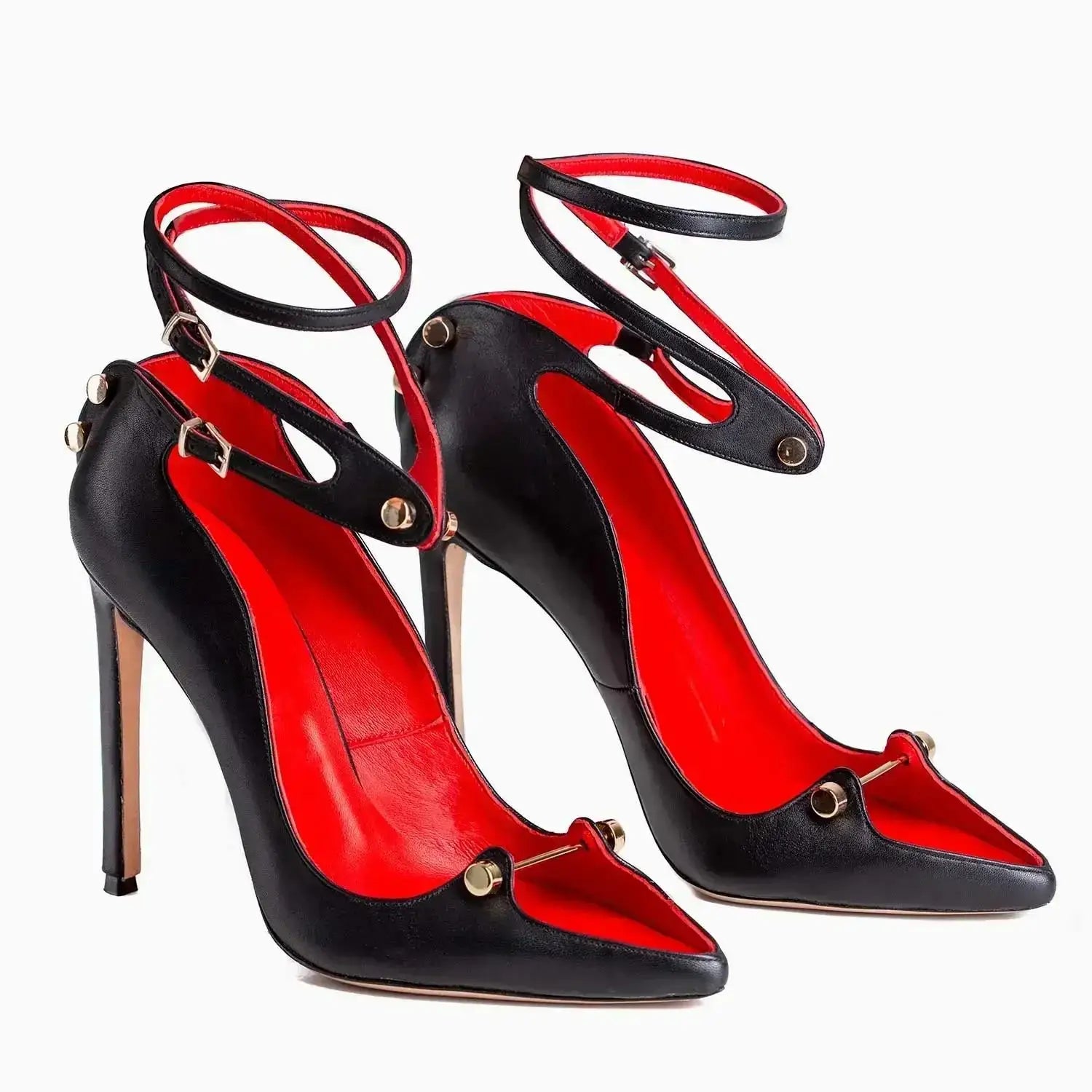2026 Runway Women Pumps Crystal Metal Decoration High Heels Sandals For Women Luxury Designer Nightclubs Banquets Female Shoes Pi-Mart