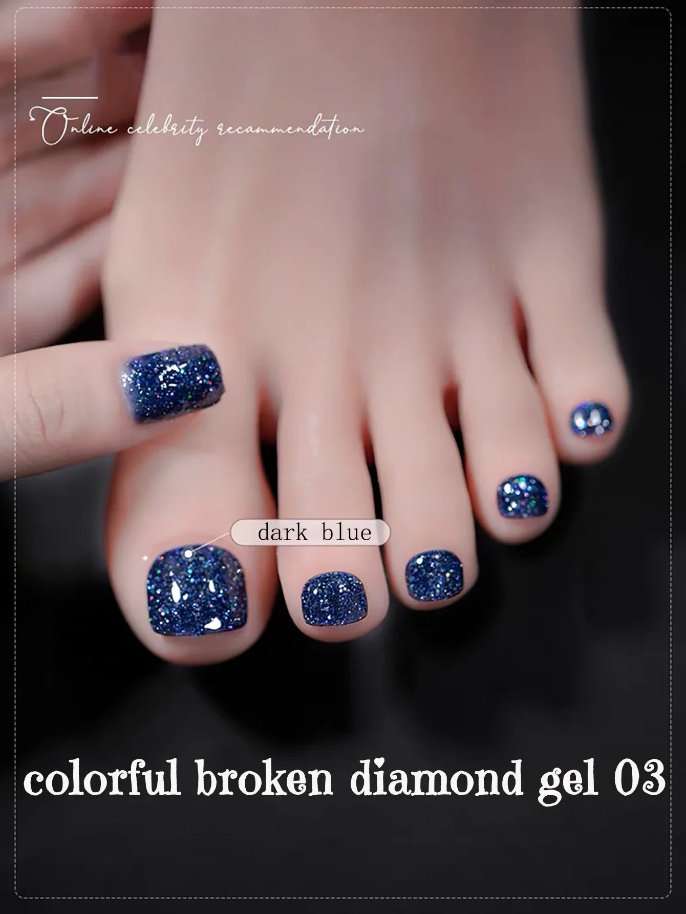 SHAKA 1-8pcs Popular Versatile Whitening Pink Green Blue Bling Gel Super Glitter Water Light Broken Diamond Gel Nail Polish Tri Light Beauty