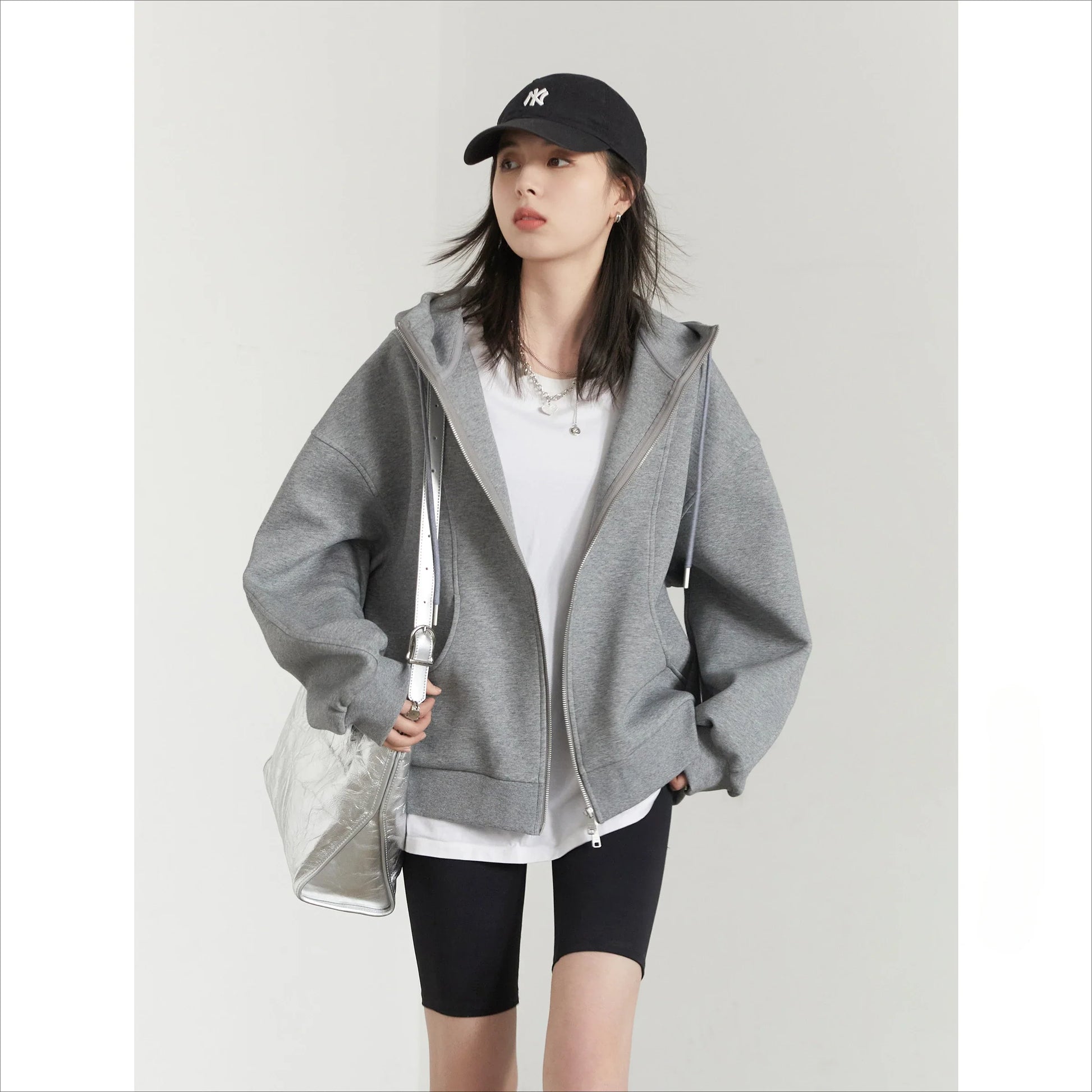 CHIC VEN Women Sweatshirts Loose New Drawstring Hooded Female Jacket BF Style Woman Sports Coat Spring Autumn 2025 LadyShow.Store
