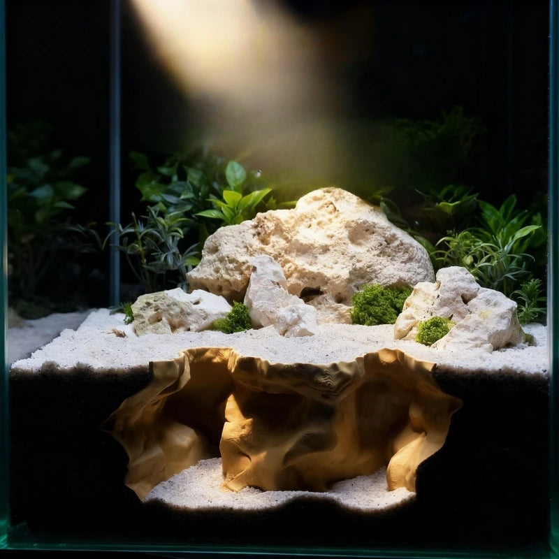 Hiding House for Fish,Shrimp and Reptiles,Landscaping Ornament,3D-Printed Aquarium Decoration,Fish & Aquatic Pet Supplies Pi-Mart