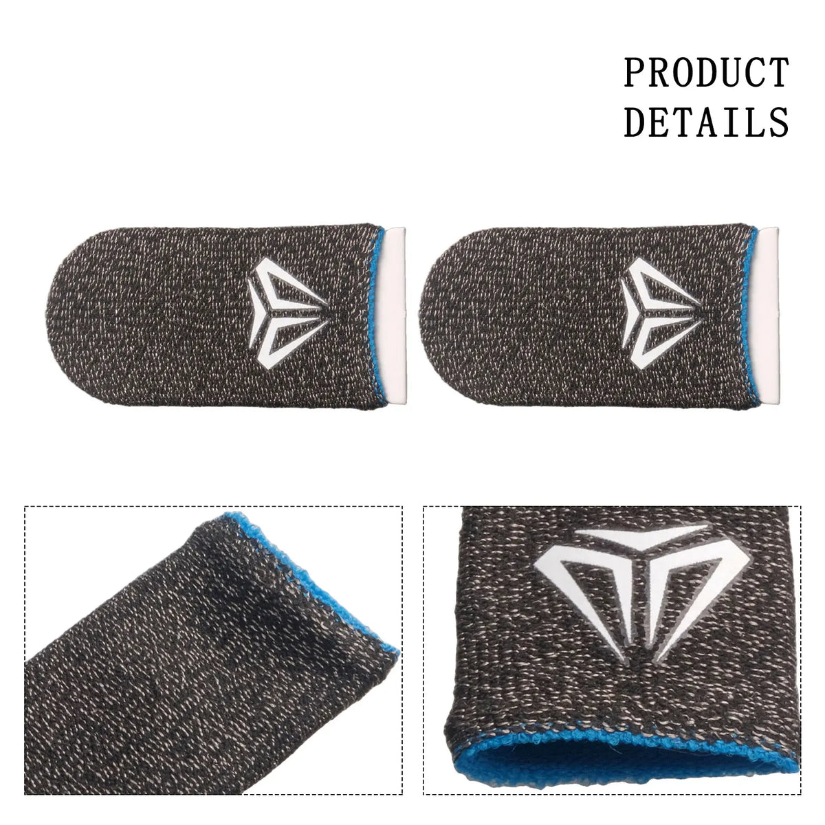 Hot Sales Game Fingertip Gloves Sweatproof Anti-slip Gamer Thimbles Touch Screen Finger Sleeve Breathable Fingertip Parts Pi-Mart