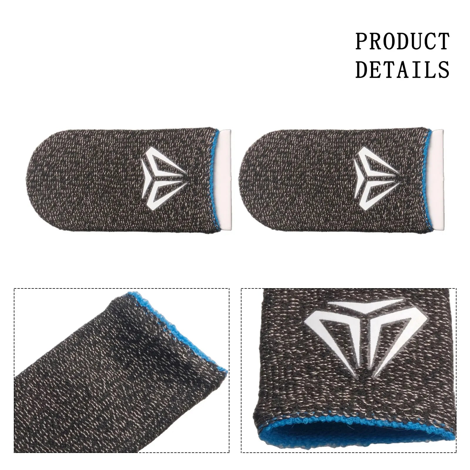 Hot Sales Game Fingertip Gloves Sweatproof Anti-slip Gamer Thimbles Touch Screen Finger Sleeve Breathable Fingertip Parts Pi-Mart