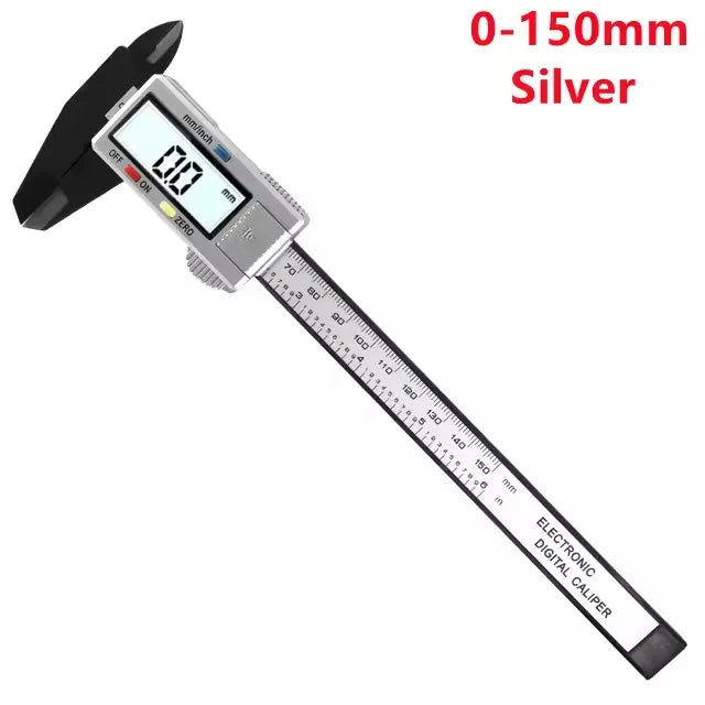 150mm 100mm Electronic Digital Caliper Carbon Fiber Dial Vernier Caliper Gauge Micrometer Measuring Tool Digital Ruler LadyShow.Store