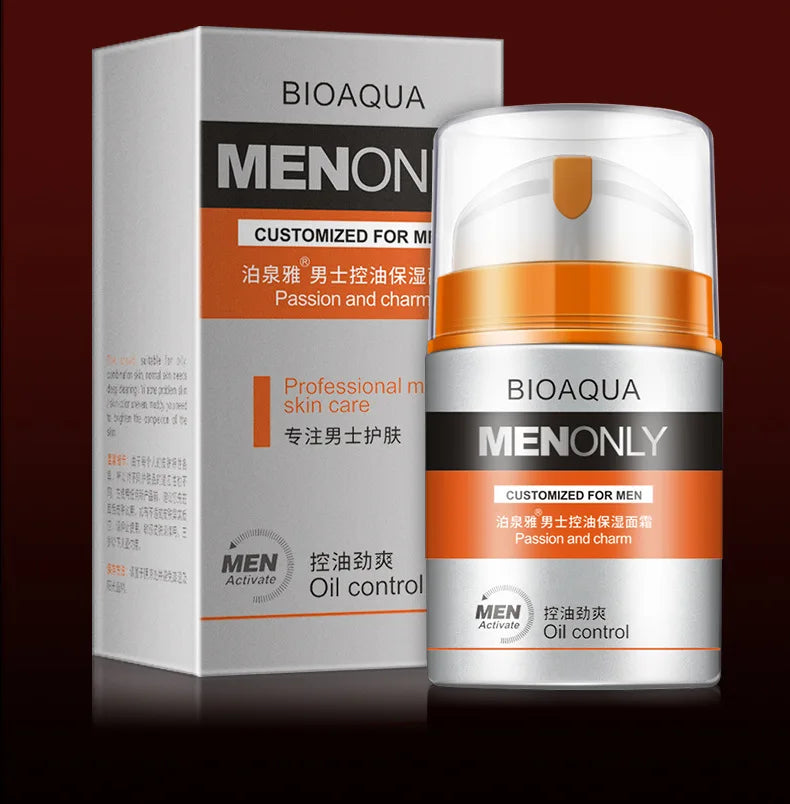 BIOAQUA Men Deep Hydrating Face Cream Moisturizing Oil-control Anti Wrinkle Essence Face Cream Facial Cream Skin Care Pi-Mart