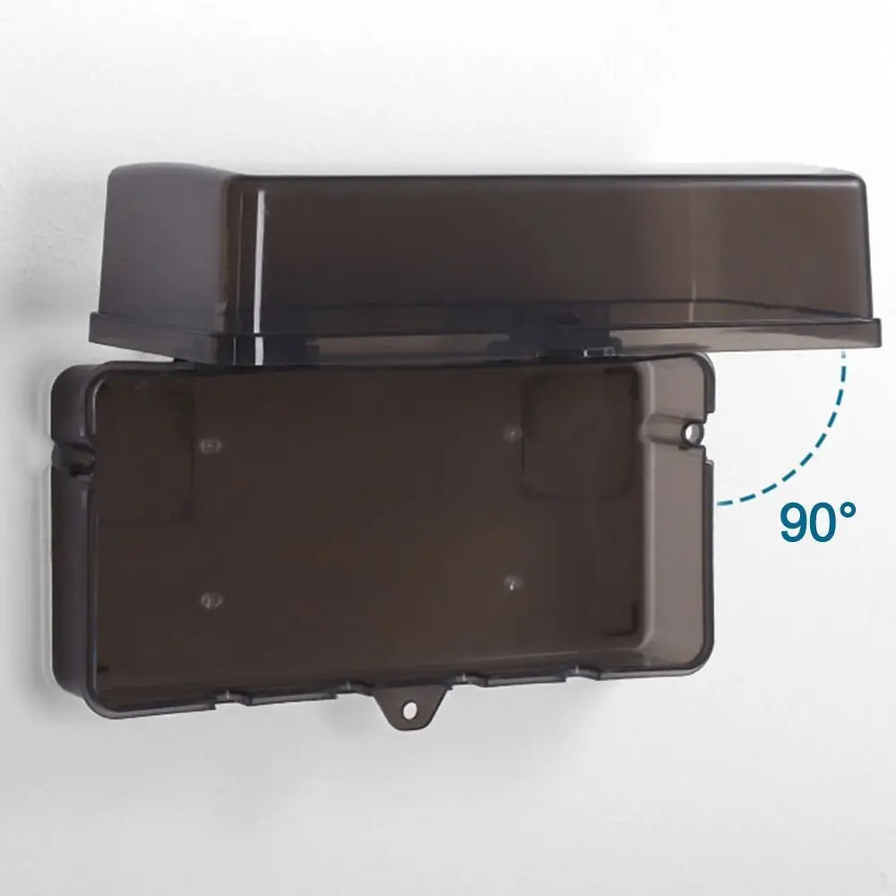 Durable Plastic Plug Box Anti-theft Waterproof Cable Management Box Protect Outlet Weatherproof Extension Lead Cover Outdoor Pi-Mart