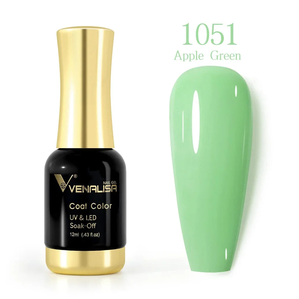 VENALISA Nail Gel Varnish TPO FREE Soak Off UV LED Organic Odorless Enamels Nail Art Colors 12ml 120Colors UV Gel Nail Polish Tri Light Beauty