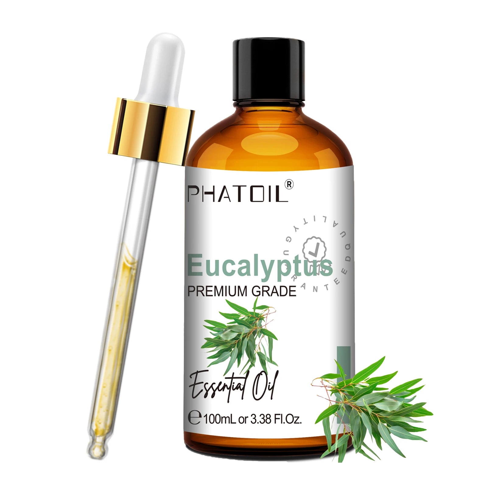 PHATOIL Natural Essential Oil for Diffuser Candle Making-100ml Sandalwood Eucalyptus Citronella Lavender Vanilla Essential Oils Pi-Mart